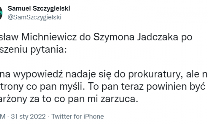 REAKCJA Michniewicza na ZARZUTY o korupcję ze strony jednego z dziennikarzy